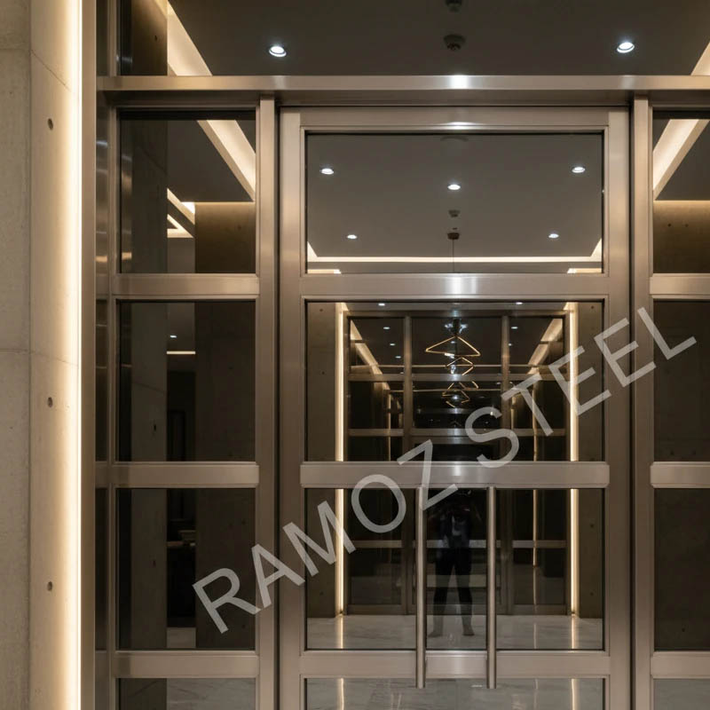 درب- استیل - برنزی